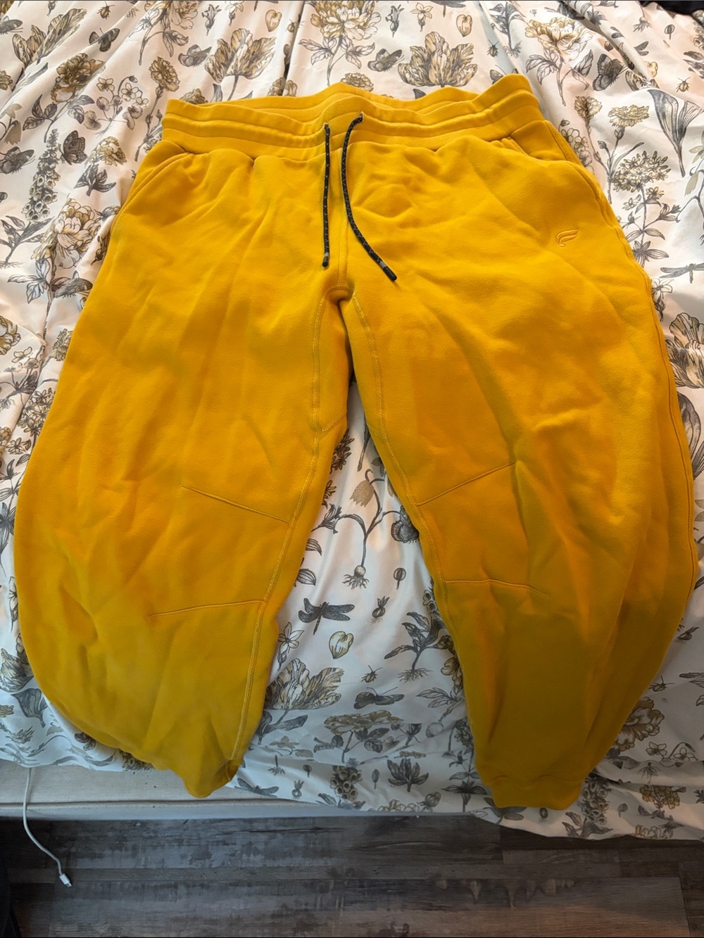 Fabletics Mustard Yellow Jogger Sweatpants